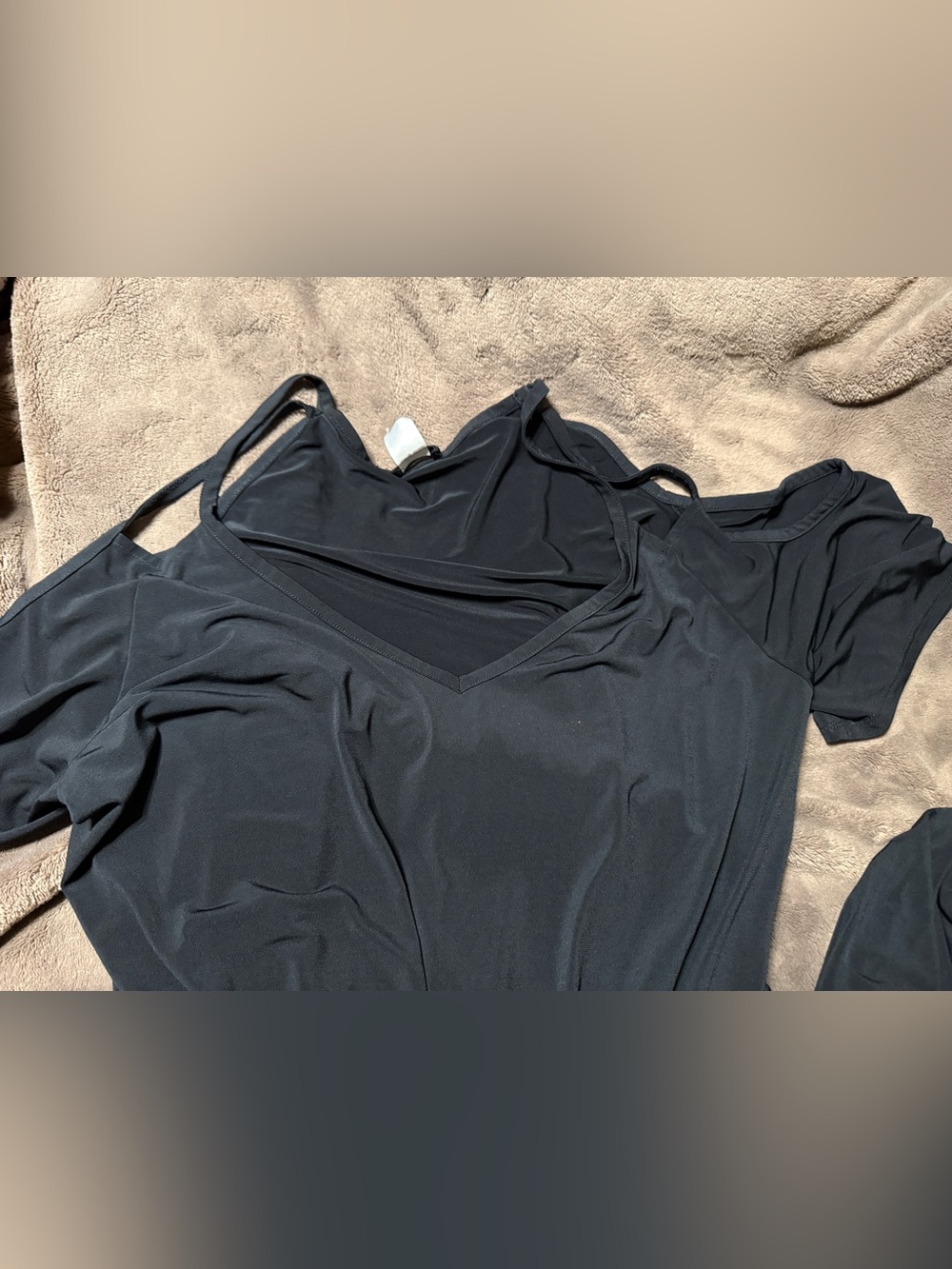 VENUS Black V-Neck romper